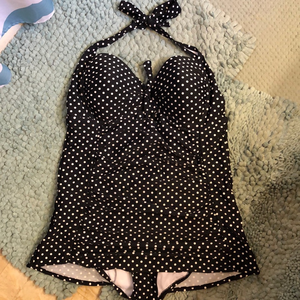Vintage Inspired Polka Dot Swimsuit